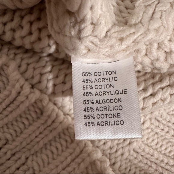 NWT Miracle Sweater M/L Cowl Neck Knit Cable Sweater - Picture 9 of 16